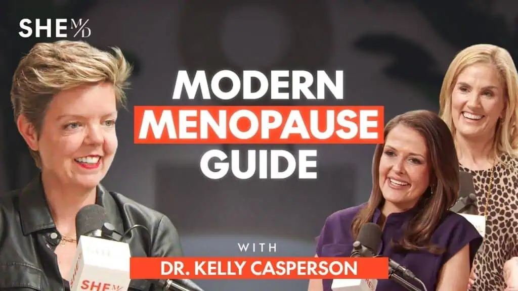 Thais Aliabadi MD discussing menopause with Dr. Kelly Casperson and others.