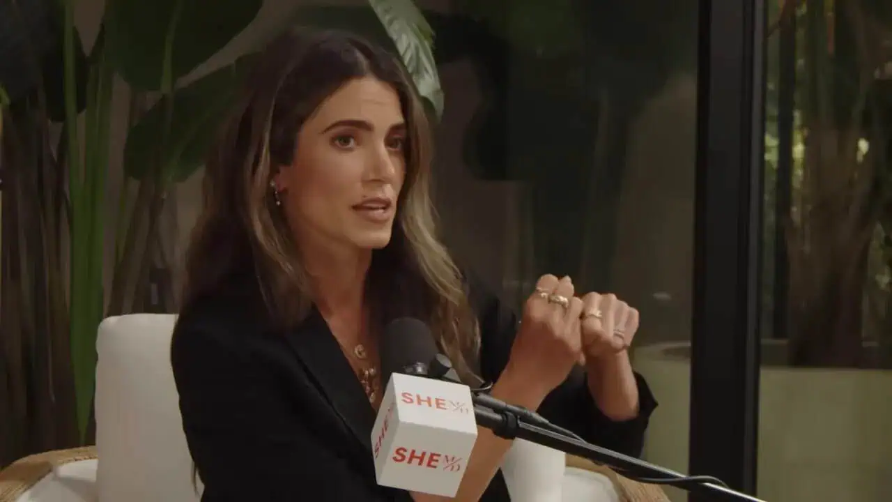 Dr. Thais Aliabadi MD speaking at a press event or interview.