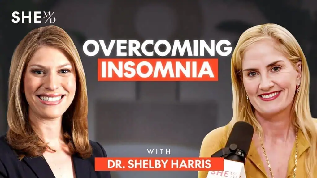 Thais Aliabadi MD discussing insomnia solutions with Dr. Shelby Harris.