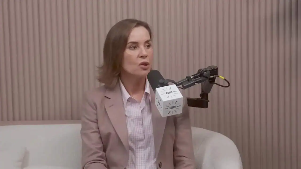 Dr. Thais Aliabadi MD speaking during an interview about healthcare.