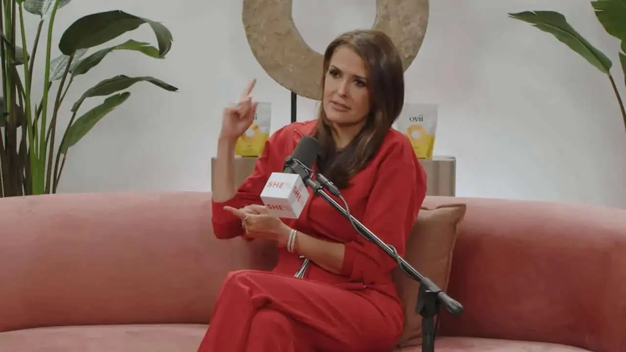 Dr. Thais Aliabadi MD speaking at a medical interview or podcast.