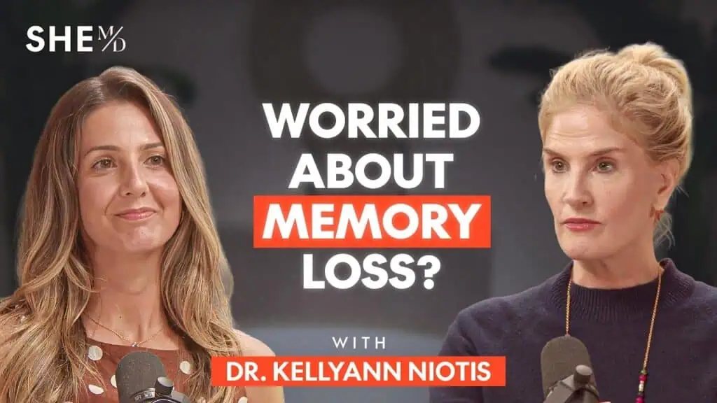 Thais Aliabadi MD discussing memory loss concerns with a patient.