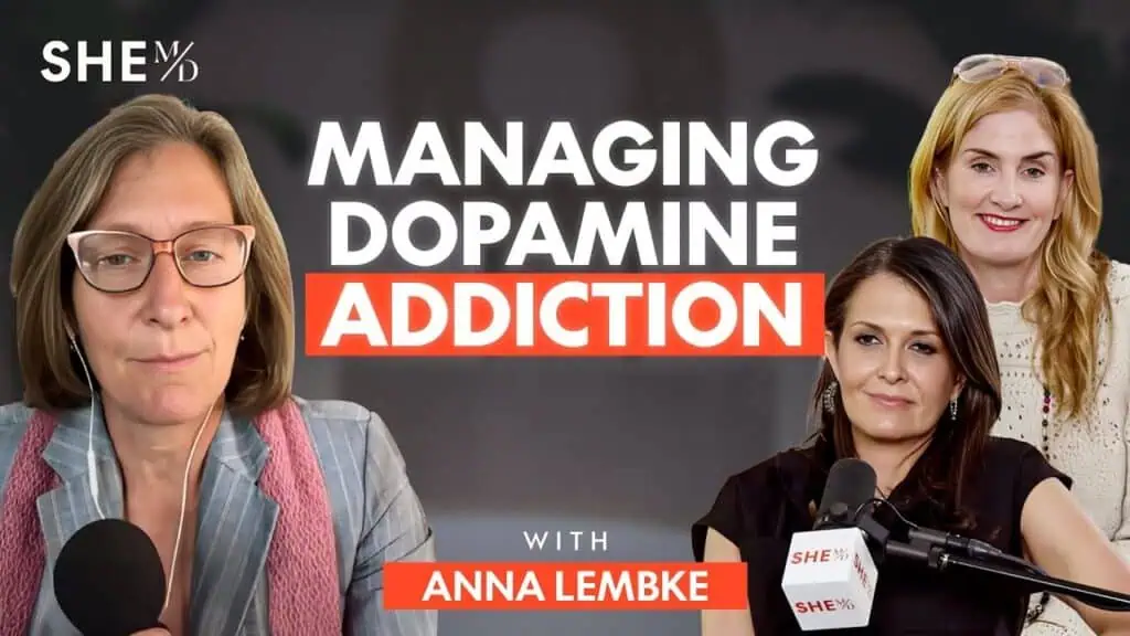 Dr. Thais Aliabadi discussing dopamine addiction management with Anna Lembke.