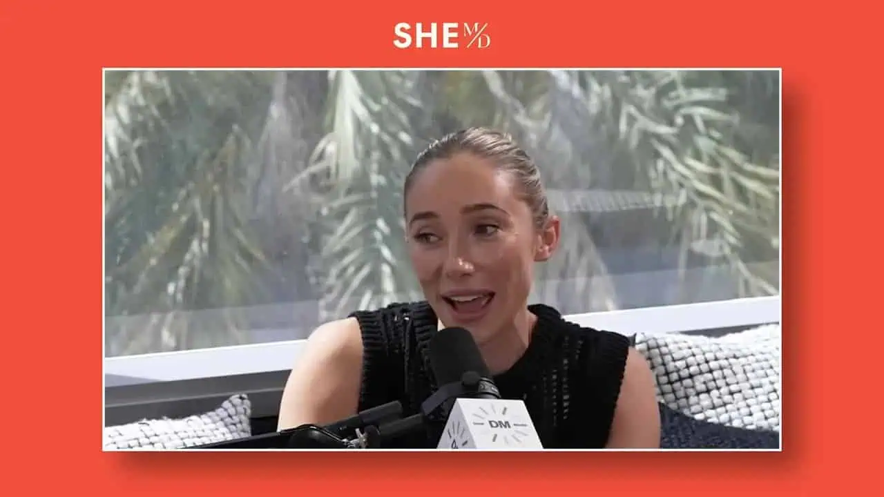 Dr. Thais Aliabadi MD speaking at a podcast interview about women's health.