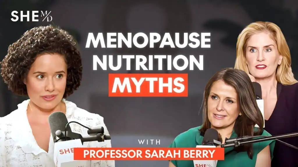 Thais Aliabadi MD discussing menopause nutrition myths with experts.