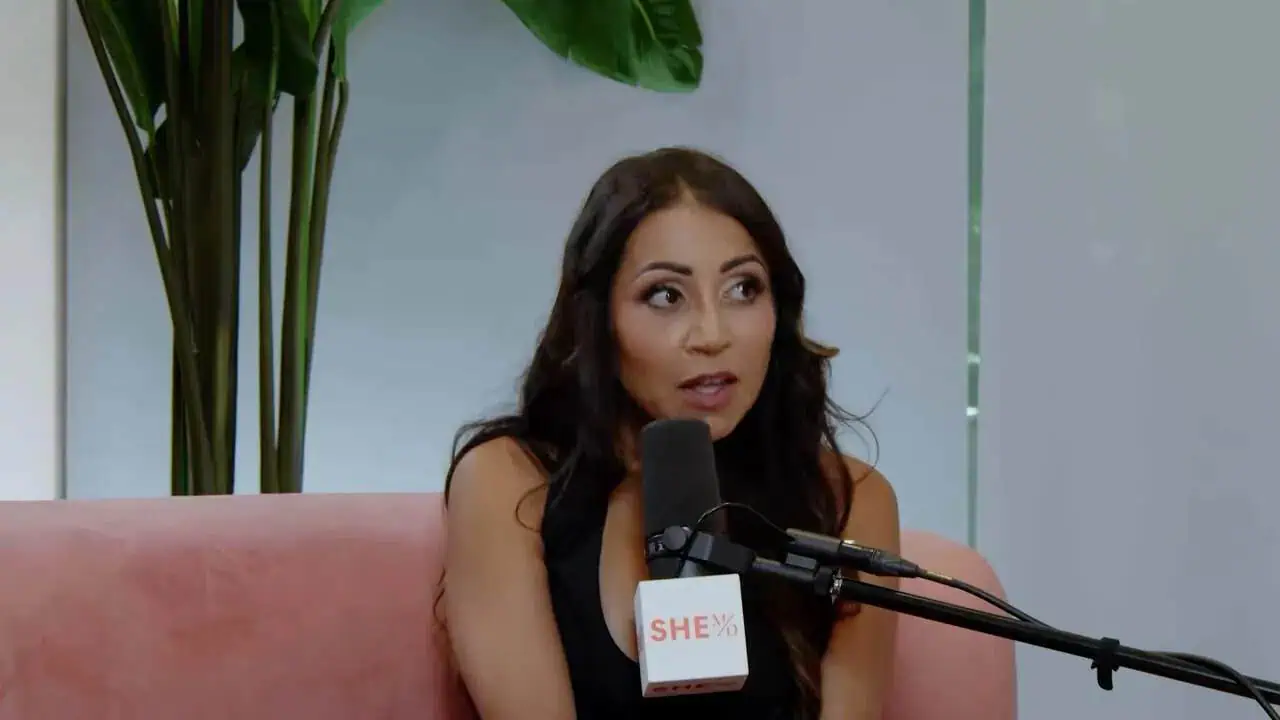 Thais Aliabadi MD speaking during an interview at her clinic.