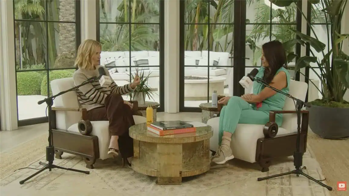 Dr. Thais Aliabadi MD speaking during an interview in a modern, well-lit office.