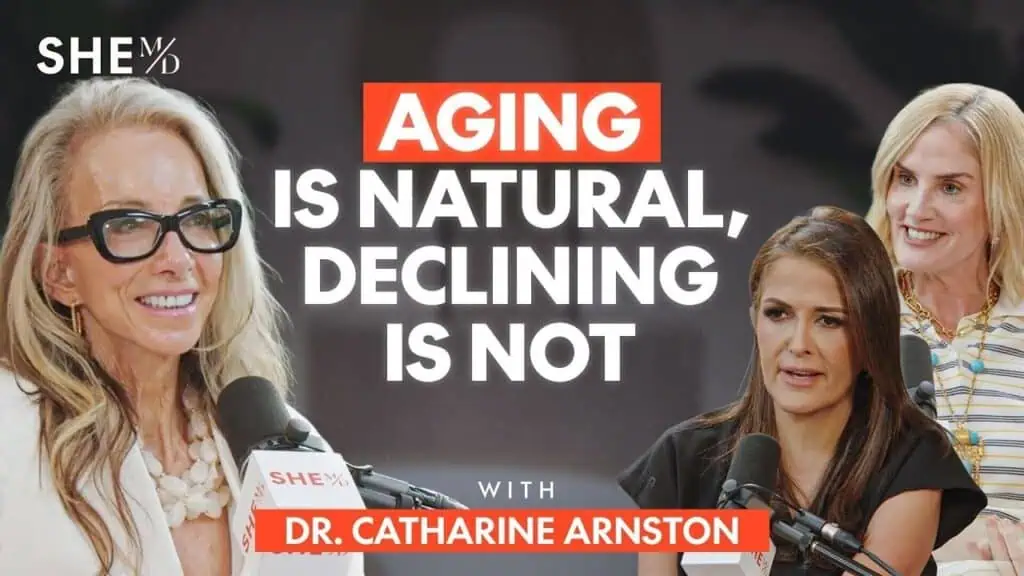 Thais Aliabadi MD speaking at a health seminar on aging and natural decline.