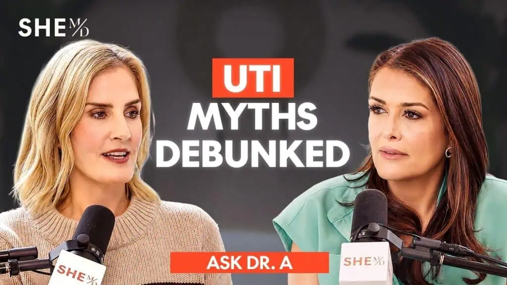 Thais Aliabadi MD discussing UTI myths and facts in a professional setting.