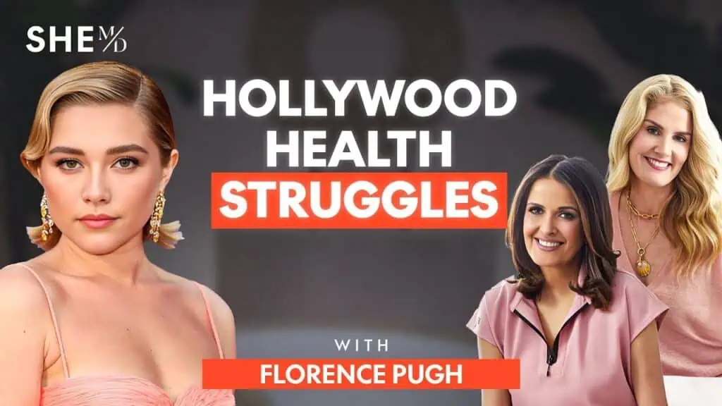 Hollywood health struggles featuring Florence Pugh, a renowned actress.