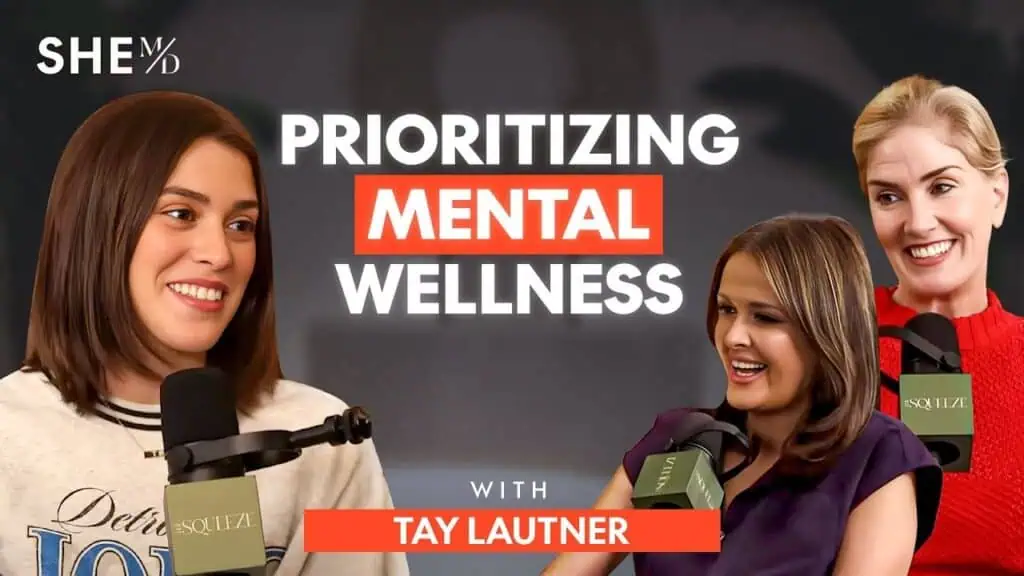 Thais Aliabadi MD discusses mental wellness with guests on podcast.