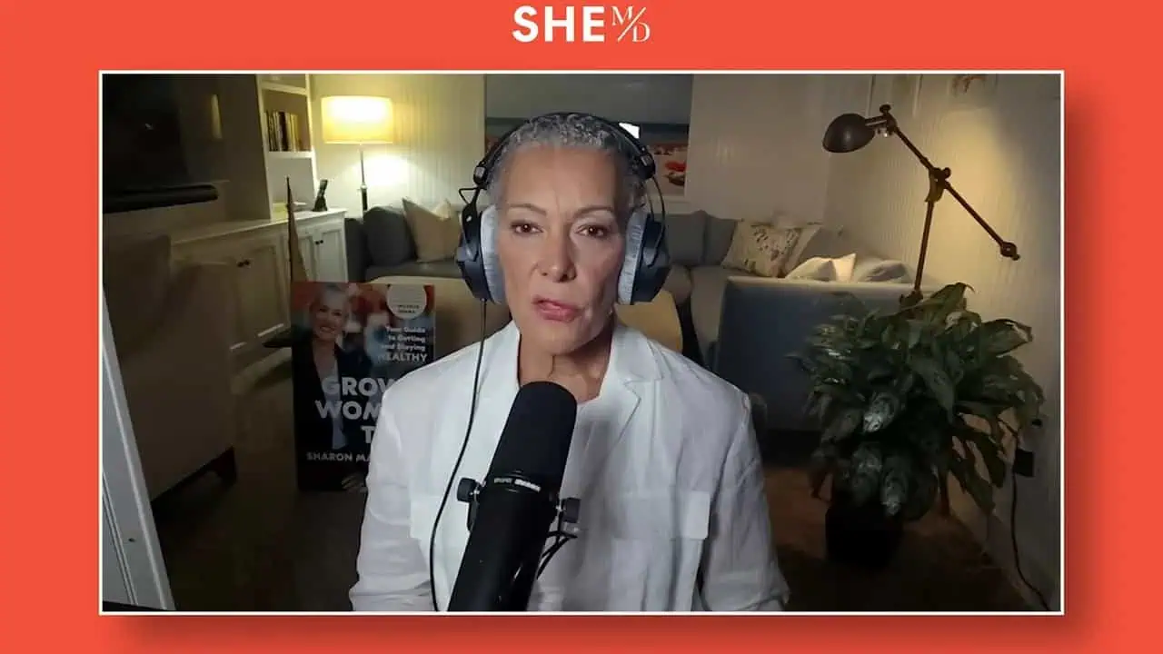 Dr. Sharon Malone speaking into a microphone during the testosterone discussion