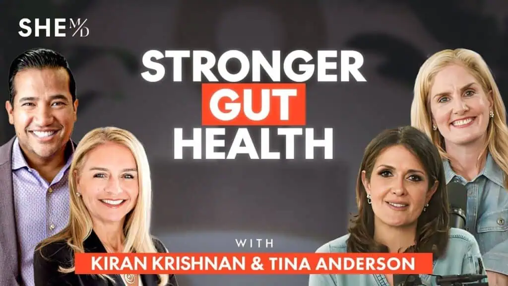 Group of diverse smiling people promoting gut health and wellness.
