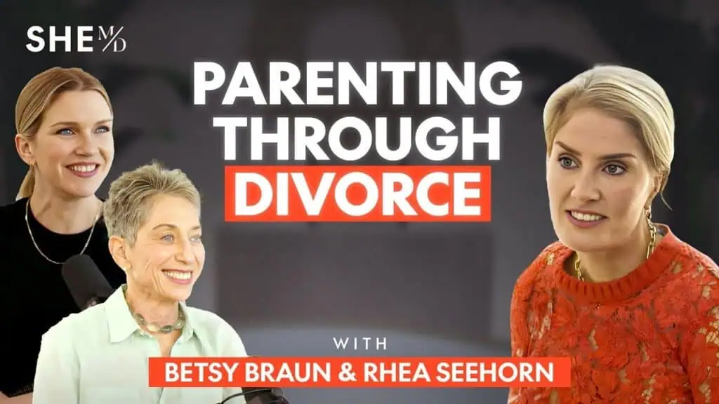 Dr. Thais Aliabadi discusses parenting strategies during divorce with Betsy Braun and Rhea Seehorn.