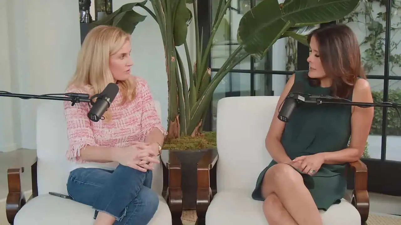 Mary Alice Haney and Dr. Thais Aliabadi seated with microphones