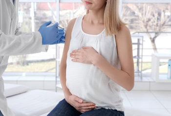 Get vaccinated during any trimester of their pregnancy.